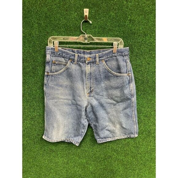 Vintage 90s Ocean Drive Grunge style Blue Denim Jeans Sz 34 100% cotton - Picture 1 of 4